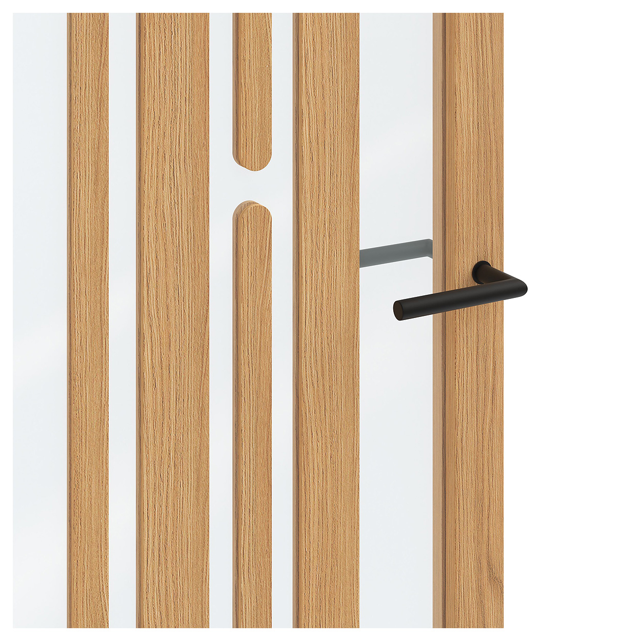Binnendeur Skantrae SSL 14824 Blank Glas Natural Oak